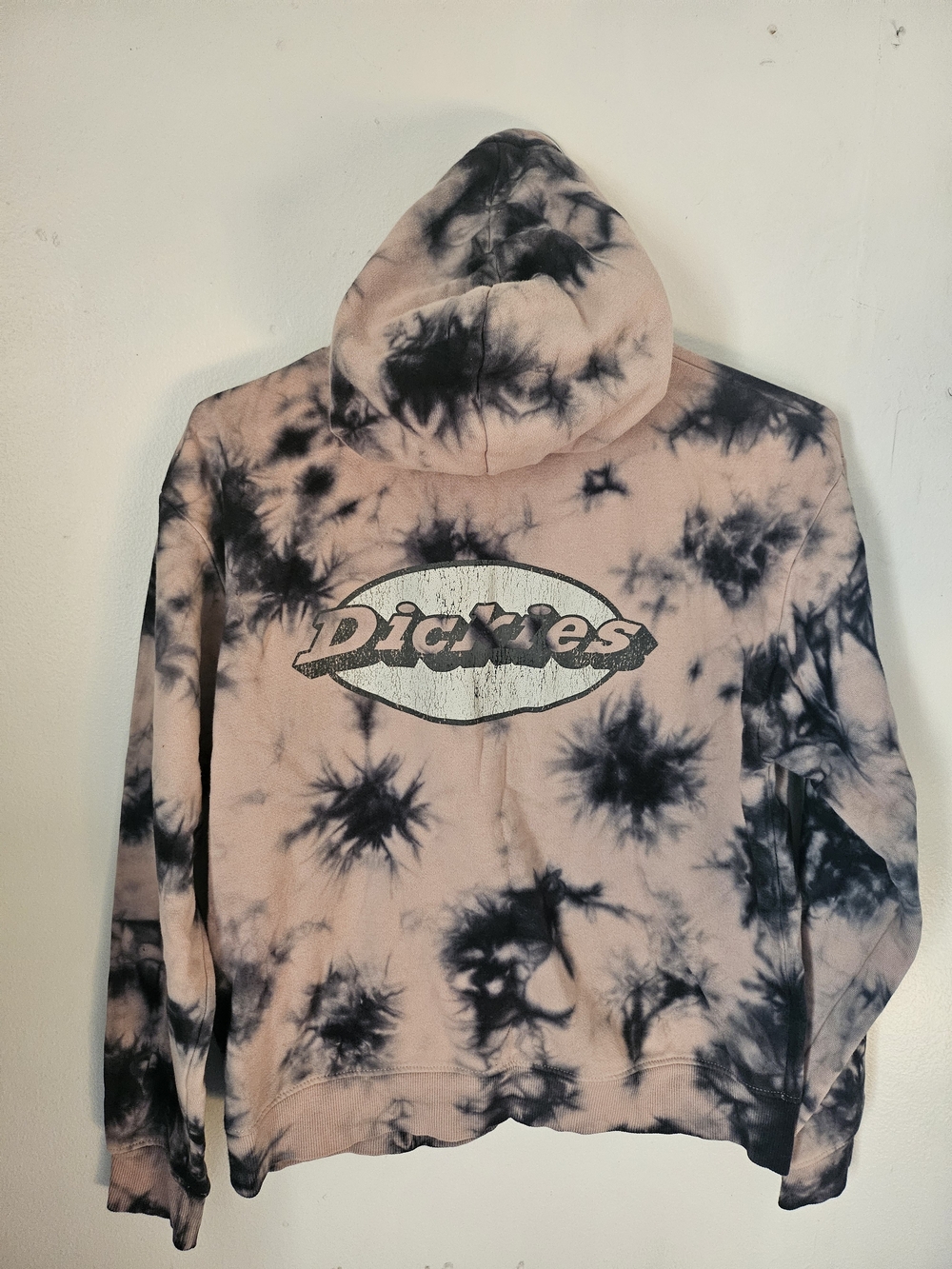 Dickies Tie-Dye Hooded Sweatshirt - Pink & Black